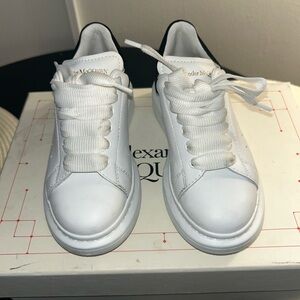 Alexander McQueen White Leather Sneakers